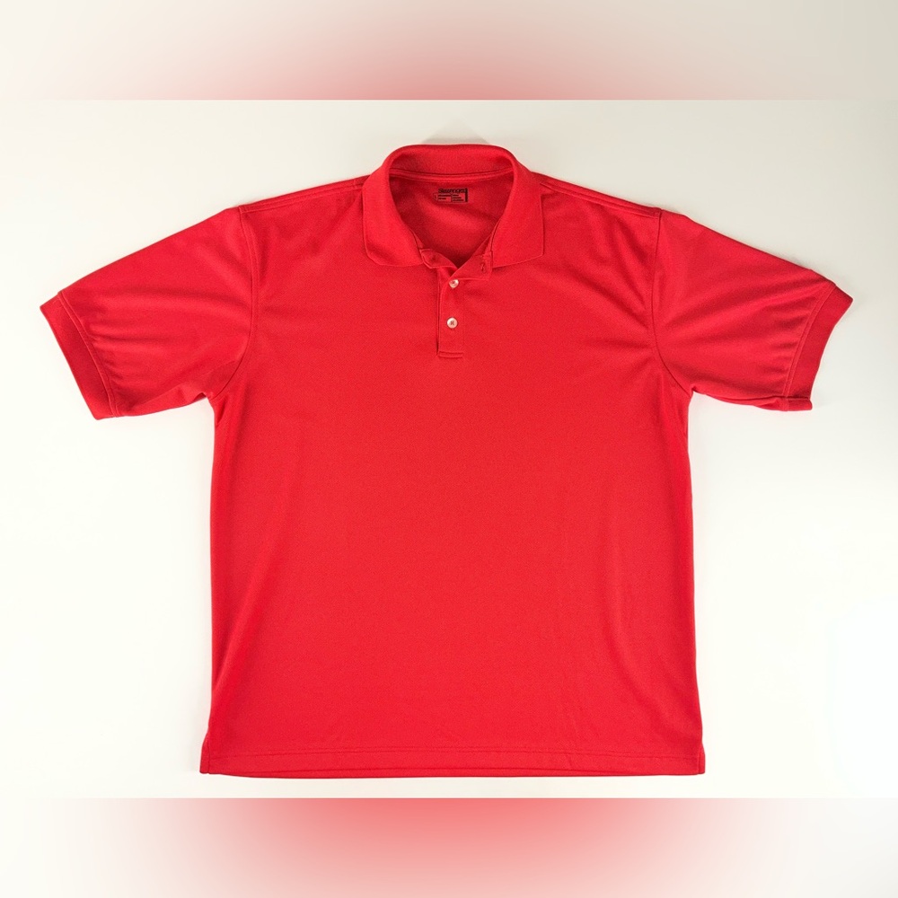 Slazenger Men's Red Polo Shirt Classic Short Sleeve Size Large